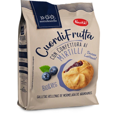 Sottolestelle 200G Bio Keksz Áfonya Lekvárral Töltve