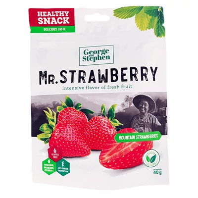 Mr. Strawberry 40G Prémium Aszalt Eper Egész