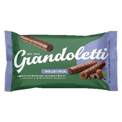 Grandoletti 50G Mogyorókrémmel Töltött Tejcsokoládéval Mártott Karamellizát Ostyarúd