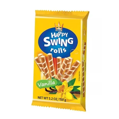Happy Swing 150G Vanília krémmel töltött ostyarúd ZERO
