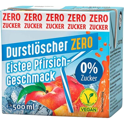 Durstlöscher 500ML Peach Ice Tea Zero (97301)