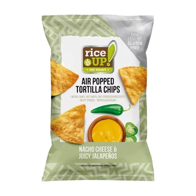 Rice Up 60G Tortilla Chips Nacho Sajt és Jalapeno ízű