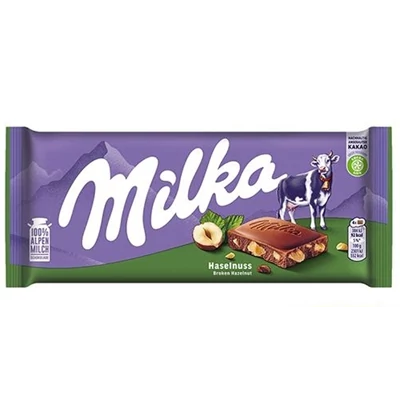 Milka 80G Törtmogyorós/Hazelnuts