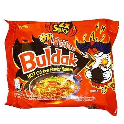 Buldak 140G Instant Ramen Tészta Duplán Csípős Csirke