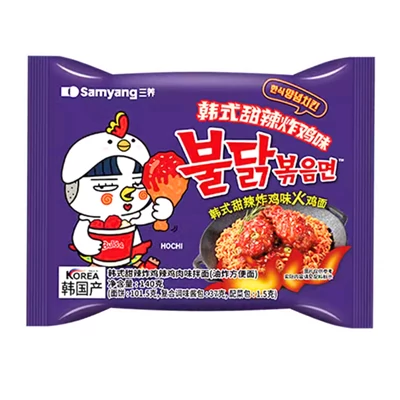 Buldak 140G Instant Ramen Tészta Édes-Csípős Rántott Csirke