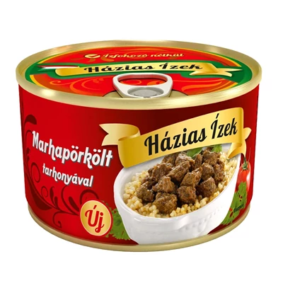 Házias Ízek 400G Marhapörkölt Tarhonyával