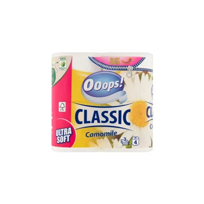 Ooops! Wc Papír 3 Rétegű 4 Tekercs Kamilla