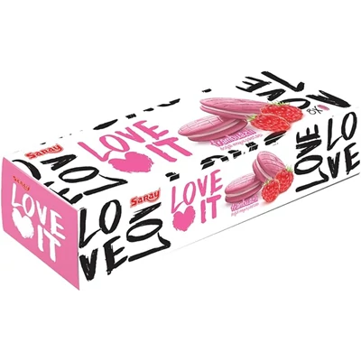 Saray 84G Macaron Biscuit Raspberry (15240)