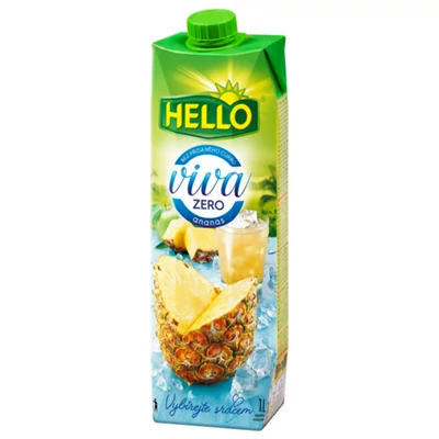 Hello Viva 1L Zero Ananász Gyümölcslé