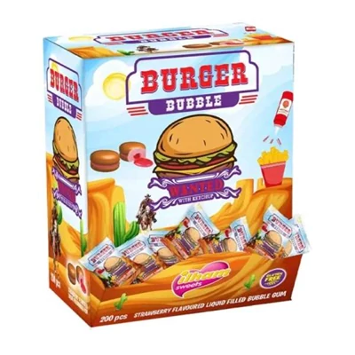 Ilham 4,6G Burger Bubble Eper ízű Rágó