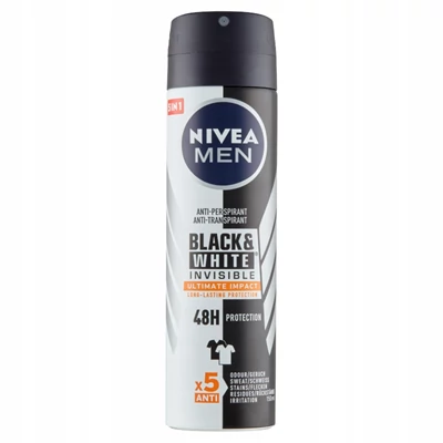 Nivea Men Deo Spray 150ML Black&White Invisible Ultimate Impact