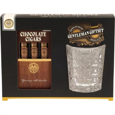 Becky's 75G Whiskey Glass with Chocolate Cigars (996274)
