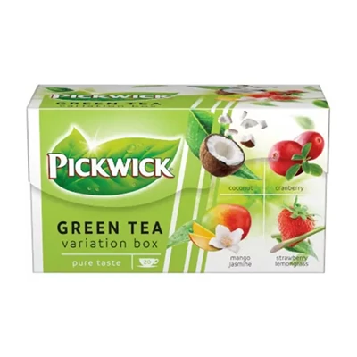 Pickwick Tea 30G Green Tea Variations (Kókusz, Vörös Áfonya, Mangó-Jázmin, Eper-Citromfű)