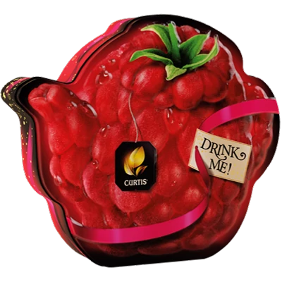 Curtis 70G Drink Me! Raspberry Teapot - Szálas Fekete tea