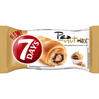 7 Days Croissant Double 80G Földimogyoró-Kakaó
