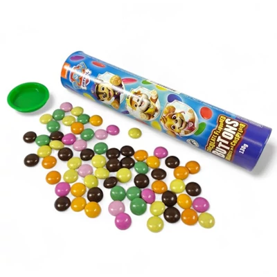 Paw Patrol 130G Choco Buttons Tube (14883)