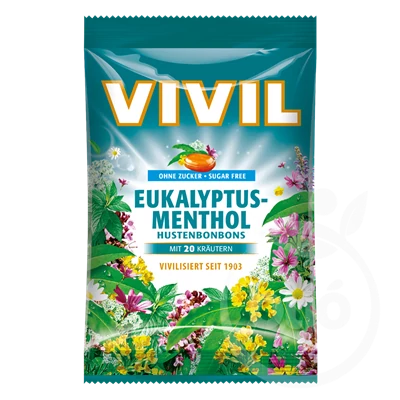 Vivil 60G Cukormentes Mentolos-Eukaliptuszos Torokcukor