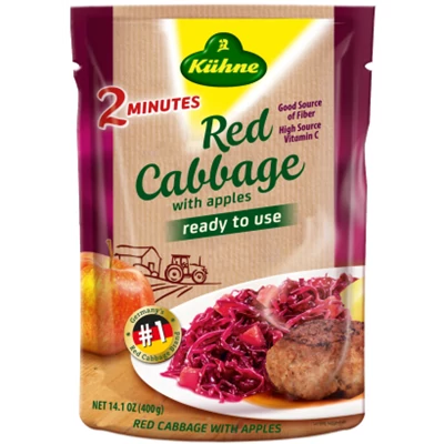 Kühne 400G Lilakáposzta Almával Tasakos