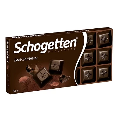 Schogetten 100G Halbbit/Plain /19262-17962/ Étcsokoládé