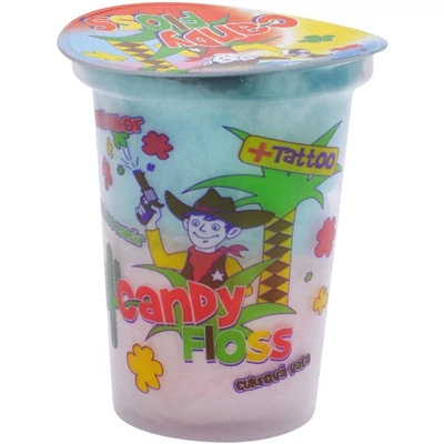 Candy Floss Vattacukor+Tetoválás Vegyes Gyümölcs 20G