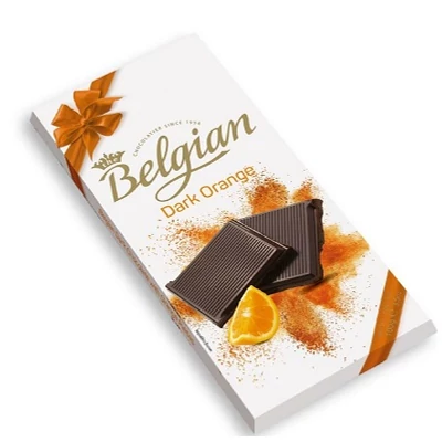 Belgian Dark Orange 100G Étcsokoládé Narancs Darabkakkal BPTL1005