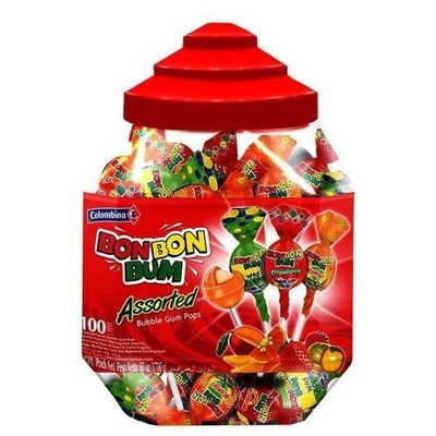 Bon Bon Bumm Rágós Nyalóka Assorted 17G