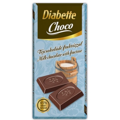 Diabette Choco tejcsokoládé 80G Diabetikus