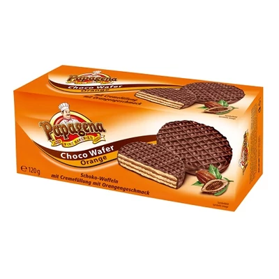 Papagena 120G Choco Wafer Orange /87516/