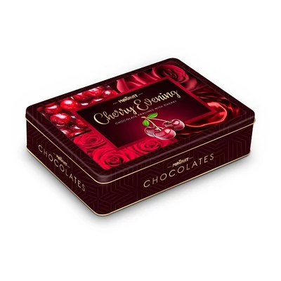 Magnat Cherry Evening 246G Étcsokis Alkohol Meggydesszert Fémdoboz