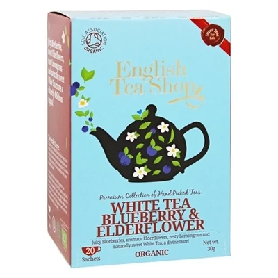 ETS 20 White Tea Blueberry-Elderflower 30g (English Tea Shop)39846