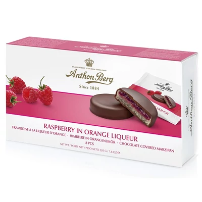 Anthon Berg 220G Raspberry In Orange Liqueur  ANTH2205