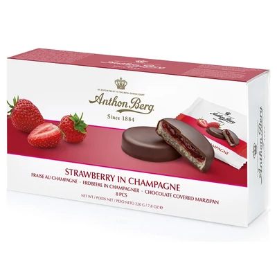 Anthon Berg 220G Strawberry In Champagne  ANTH2204