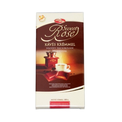 Microse Dia Rose kávé krémmel töltött tejcsokoládé 100G Diabetikus