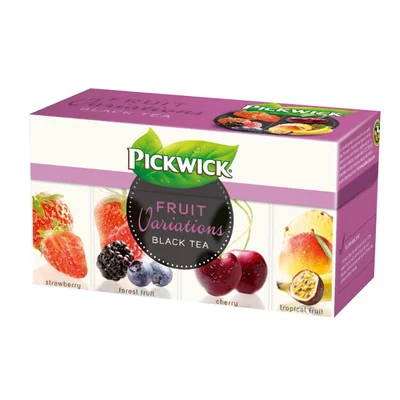 Pickwick Tea 30G Fruit Variations I. Eper, Erdei-Gyümölcs, Meggy, Trópusi-Gy. (lila)