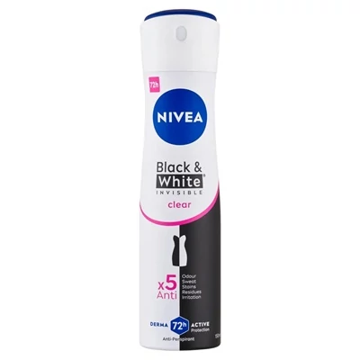 Nivea Deo 150Ml Invisible Black And White Clear