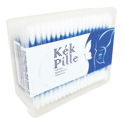 Kék Pille Fültisztító Pálca 200Db-Os Dobozos