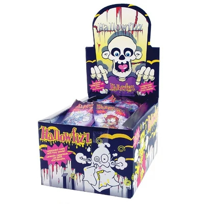 Hallowfizz 12G Vegyes Gyümölcs Ízű Cukorka Savanyú Porral /12006/