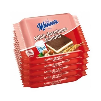 Manner Ostya 5X25G Mogyoró Tejszín Milch & Hazelnut